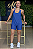 CONJUNTO FITNESS TRIO SHORT AZUL ROYAL - Imagem 1