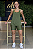 CONJUNTO FITNESS TRIO SHORT VERDE OLIVA - Imagem 1