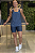 CONJUNTO FITNESS TRIO SHORT AZUL JEANS - Imagem 1