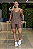 CONJUNTO FITNESS TRIO SHORT AREIA - Imagem 1