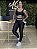 CONJUNTO FITNESS COMPRESSÃO PRETO - Imagem 1