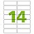 Etiqueta Adesiva  33.9 X 101.6 C/100Fls Carta - Imagem 1