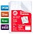 SACO PLASTICO PP OFICIO 4 FUROS 0,20MM EXTRA GROSSO C/50 DAC - Imagem 1