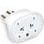 Adaptador Tomada 2P+T P/Nbr14136 Branco - Imagem 1