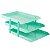 Caixa Correspondencia Tripla Movel Verde Pastel Maxcril - Imagem 1