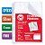 SACO PLASTICO PP OFICIO 4 FUROS 0.06MM FINO C/50 DAC - Imagem 1