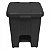 LIXEIRA PLASTICA QUADRADA 15L C/ PEDAL PRETA P15P JSN - Imagem 1