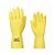 LUVA DE LATEX AMARELA TAM G VOLK - Imagem 1