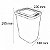 LIXEIRA PLASTICA 9L LABEL CLICK POA VERMELHA ARQPLAST - Imagem 3