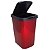 Lixeira Plastica 9L Label Click Vermelha Arqplast - Imagem 1