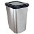 LIXEIRA PLASTICA 9L LABEL CLICK INOX ARQPLAST - Imagem 2