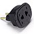 Adaptador Tomada 2P P/Nbr14136 Preto - Imagem 1