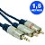 CABO P2 ST X 2 RCA PRO 1,8M AZ - Imagem 1