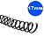 ESPIRAL 17MM P/100 FOLHAS PRETO C/100 - Imagem 1