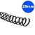 ESPIRAL 29MM P/200 FOLHAS PRETO C/36 - Imagem 1