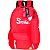 MOCHILA JUVENIL HAPPY SMILE VERMELHA - Imagem 1
