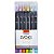 CANETA MARCADOR BRUSH PEN BLISTER 6 CORES PASTEIS BRW - Imagem 1