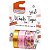 FITA ADESIVA WASHI TAPE SHINE ROSA C/3 BRW - Imagem 1