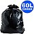 Saco P/Lixo 60L Preto Md Induplast C/100 - Imagem 1
