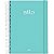 CADERNO UNIV 10 MATERIAS VERDE PASTEL CF STILO 200FLS JANDAIA - Imagem 1