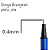 CANETA HIDROGRAFICA 0.4 12 CORES CA1777 FINE LINE - Imagem 4