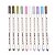CANETA HIDROGRAFICA PINCEL 12 CORES METALLIC 6551BR BESTDI - Imagem 1