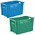 CAIXA ORGANIZADORA EMPILHAVEL COLORS 60L 817 INJEPLASTEC - Imagem 1
