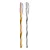 CANETA ESFEROGRAFICA WAVE OURO E PRATA 1.0MM POTE C/24 UN BAZZE - Imagem 2
