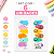 Kit 6 Fitas Corretivas 5mm x 6m Escolar Coloridas Papelaria Criativa - Imagem 1