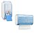 KIT DISPENSER INTERFOLHA URBAN + SABONETEIRA PARA SABONETE LÍQUIDO/ÁLCOOL AZUL - Imagem 1