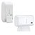 KIT DISPENSER INTERFOLHA URBAN + SABONETEIRA PARA SABONETE LÍQUIDO/ÁLCOOL BRANCA - Imagem 1