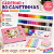KIT LIVRO DE COLORIR ROSA+ CANETINHAS 80 CORES BRUSH BRANCA - Imagem 1