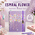 Caderno Espiral Flower DAC Capa Dura com Elástico e Elegante para Estudos e Trabalho - Imagem 1