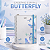 Caderno Espiral Butterfly DAC Capa Dura com Elástico e Elegante para Estudos e Trabalho - Imagem 1
