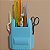 Mochilinha De Plástico Para Organizar Agulhas De Crochê e Utensílios Artesanais - Imagem 3