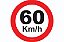 Placa Velocidade Máxima Permitida 60 Km/H R-19 Resolução Contran - Imagem 1