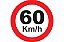 Placa Velocidade Máxima Permitida 60 Km/H R-19 Resolução Contran - Imagem 1