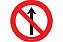 Placa de Trânsito Sentido Proibido R-3 Resolução Contran - Imagem 1