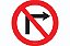 Placa de Trânsito - Proibido Virar À Direita R-4B Resolução Contran - Imagem 1