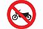 Placa Proibido Trânsito De Motocicletas R-37 Resolução Contran - Imagem 1