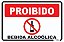 Placa Proibido Bebida Alcoólica - Imagem 1