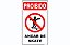 Placa Proibido Andar de Skate - Imagem 1