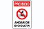 Placa Proibido Andar de Bicicleta - Imagem 1