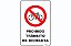 Placa Proibido Trânsito de Bicicleta - Imagem 1