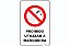 Placa Proibido Utilizar a Mangueira - Imagem 1