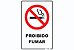 Placa Proibido Fumar - Imagem 1