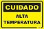 Placa Cuidado Alta Temperatura - Imagem 1