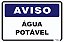 Placa Aviso Água Potável - Imagem 1