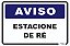 Placa Aviso Estacione de Ré - Imagem 1