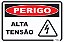 Placa Perigo Alta Tensão - Imagem 1